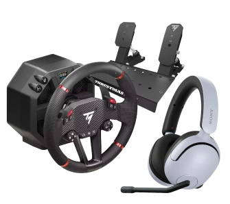Kierownica Thrustmaster T598 Direct Axial Drive do PC, PS4, PS5 Force Feedback + Słuchawki Sony INZONE H5 Biały