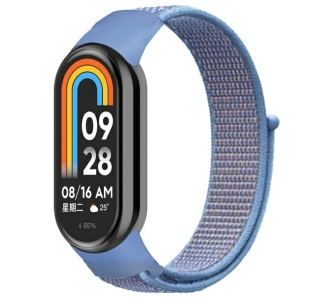 Pasek Beline do Mi Band 9/8 NylonLoop Niebieski