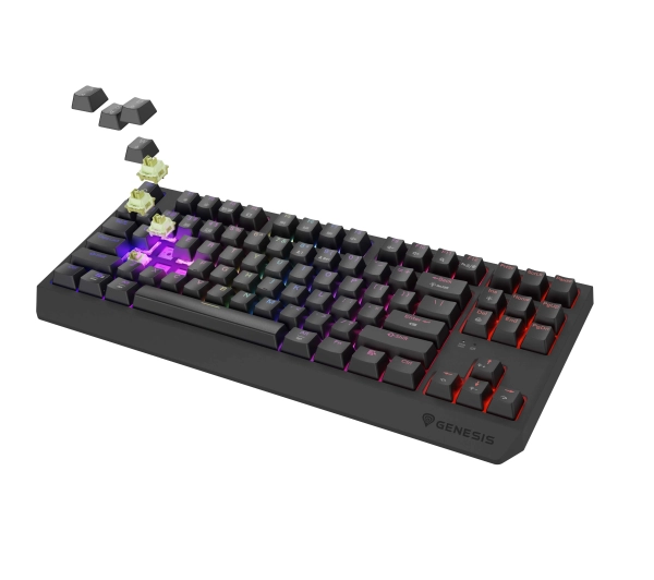Genesis Thor 230 TKL US RGB Outemu Silent Lemon Czarny