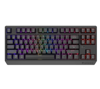 Klawiatura mechaniczna Genesis Thor 230 TKL US RGB Outemu Silent Lemon Czarny