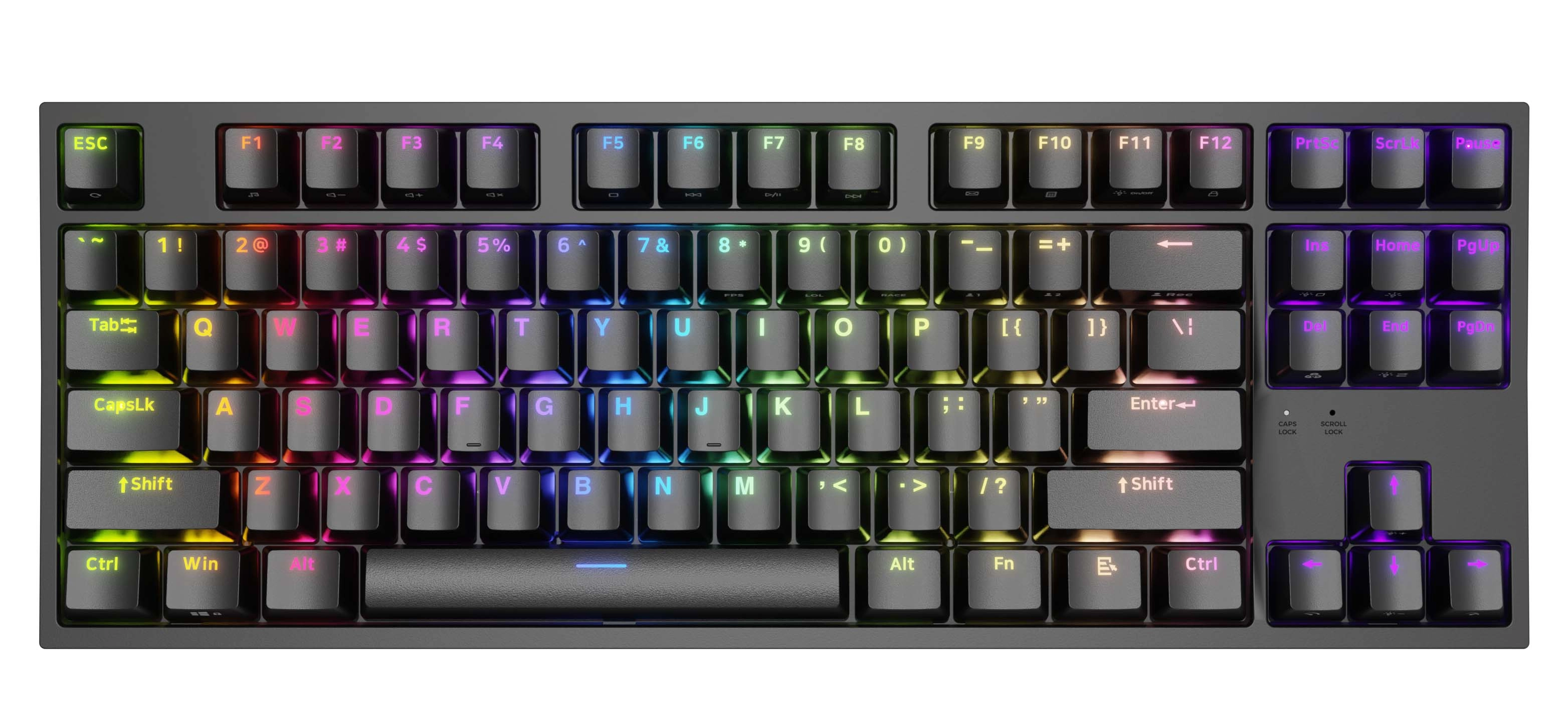 Klawiatura mechaniczna Genesis Thor 404 TKL US RGB Kailh Box Brown V2 Czarny
