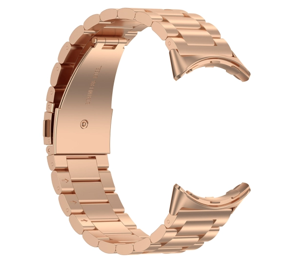 Bizon ze stali nierdzewnej Aura do Google Pixel Watch 3/2/1 41mm Różowo złoty