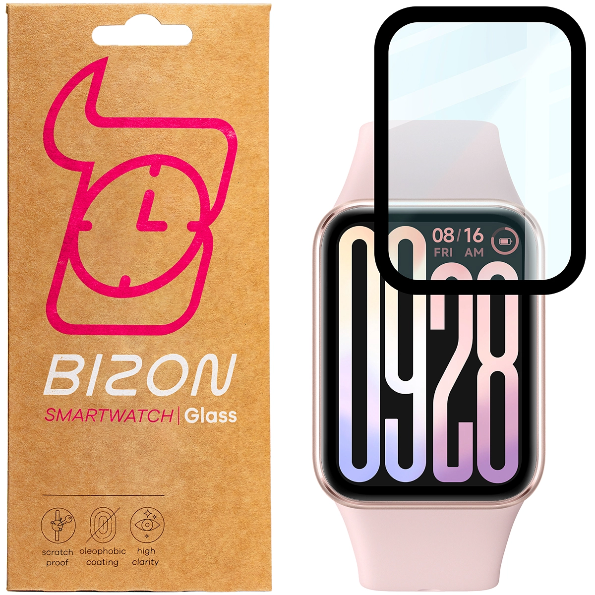 Szkło hybrydowe Bizon Edge Hybrid do Xiaomi Mi Smart Band 9 Pro