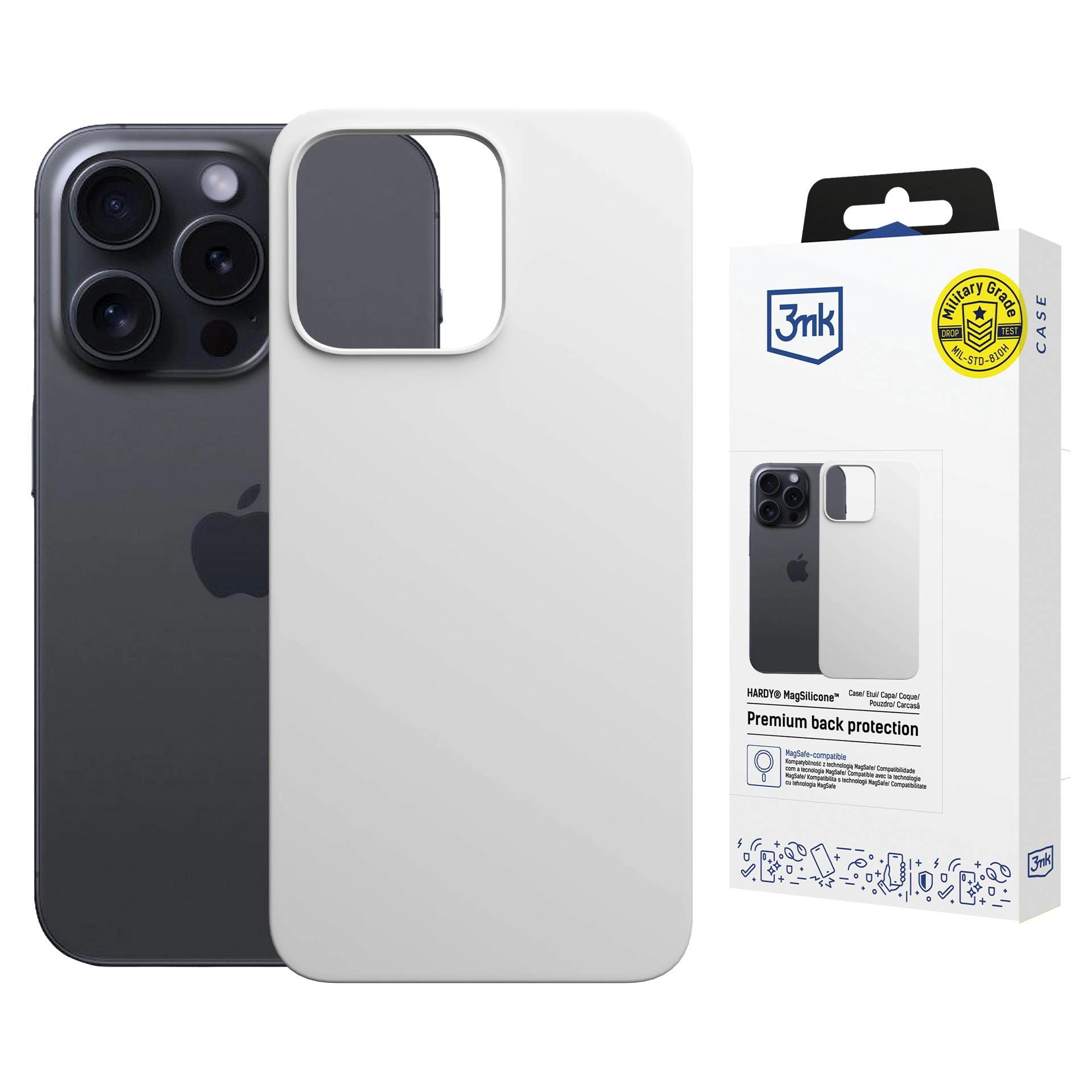 Etui 3mk Hardy MagSilicone White do iPhone 16 Pro Max