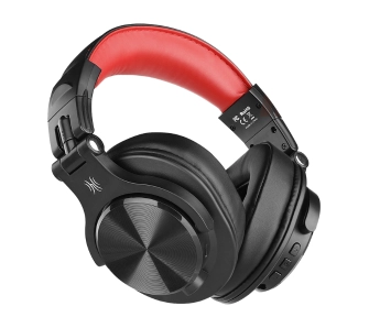 Słuchawki bezprzewodowe Oneodio Fusion A70 Nauszne Bluetooth 5.2 Czarno-czerwony