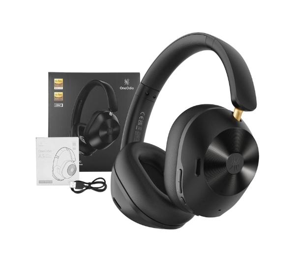 Oneodio A5 ANC Nauszne Bluetooth 5.4 Czarny