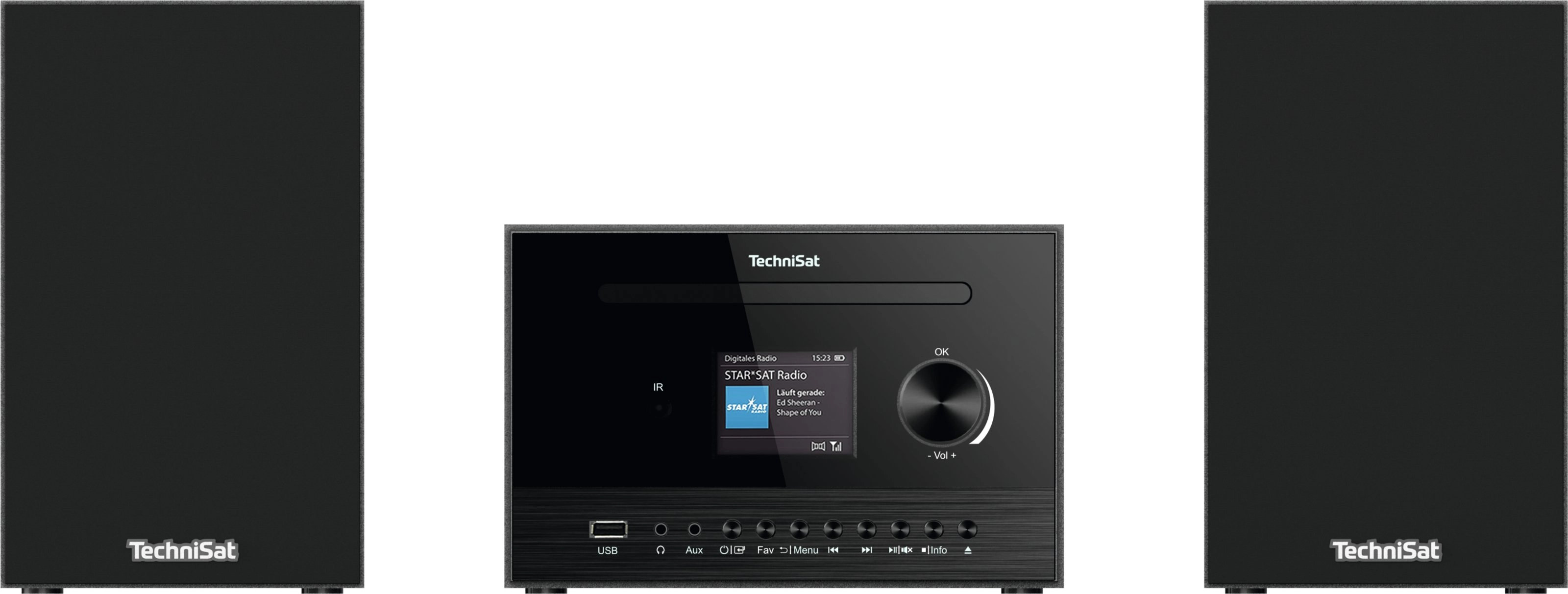 Wieża TechniSat Classic 800 IR Radio FM DAB Internetowe Bluetooth Czarny
