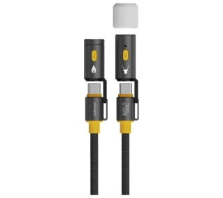 4smarts USB-C do USB-C 3w1 240W 1,5m Czarny