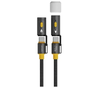 Kabel 4smarts USB-C do USB-C 3w1 240W 1,5m Czarny