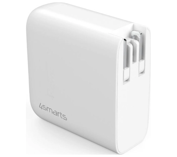 4smarts GaN Flex 65W 2x USB-C 1 USB-A Biały