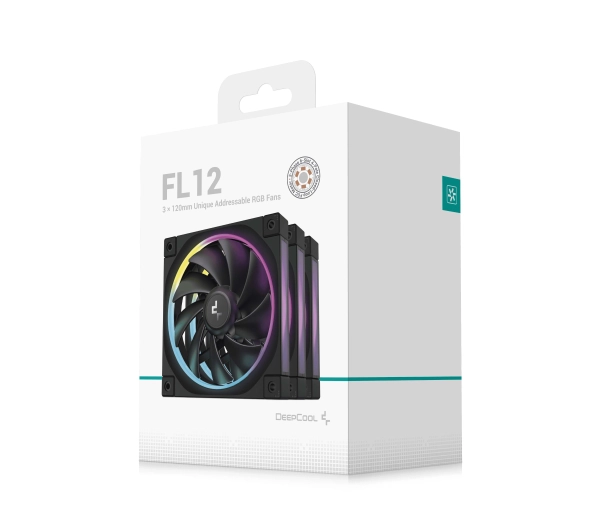DeepCool FL12 RGB 120mm 3szt. Czarny