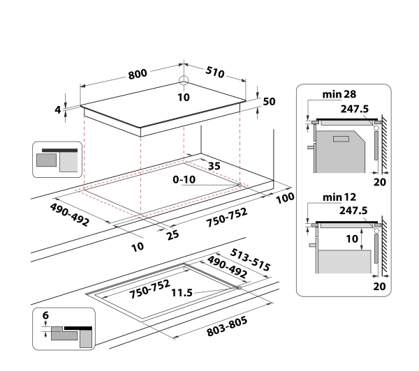 Whirlpool WTX8015DCF HeatControl 80cm  - TRZECI -55%, ALBO 5-TY ZA 1ZŁ - Kup na Raty - RRSO 0%