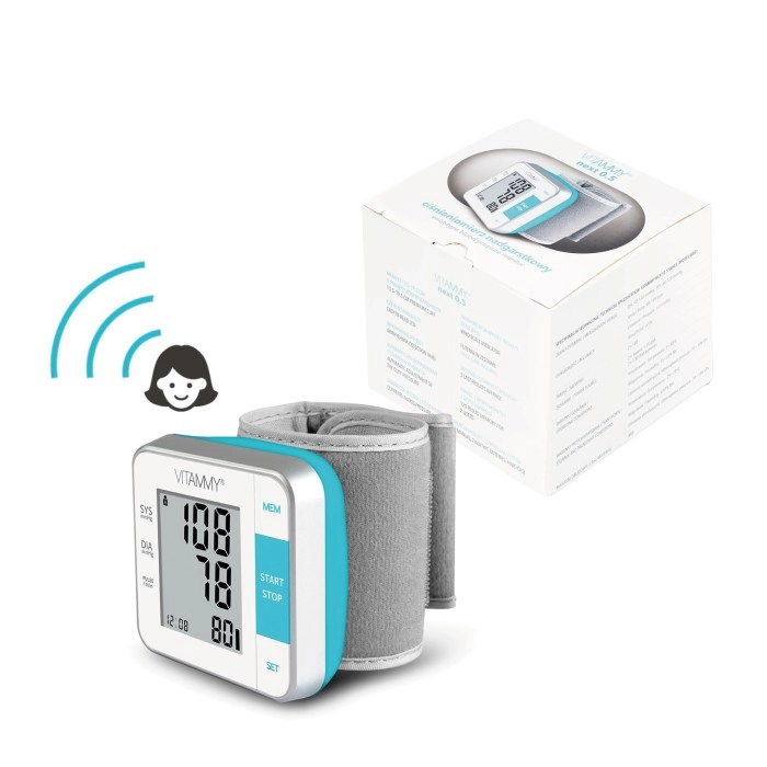 Ciśnieniomierz Vitammy Next 0.5 voice Wykrywanie arytmii