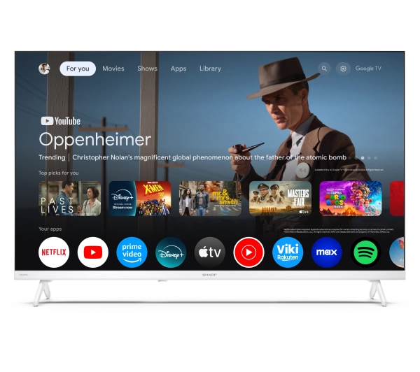 Sharp 32HF2765EW 32" HD Ready Google TV DVB-T2 - Kup na Raty - RRSO 0%
