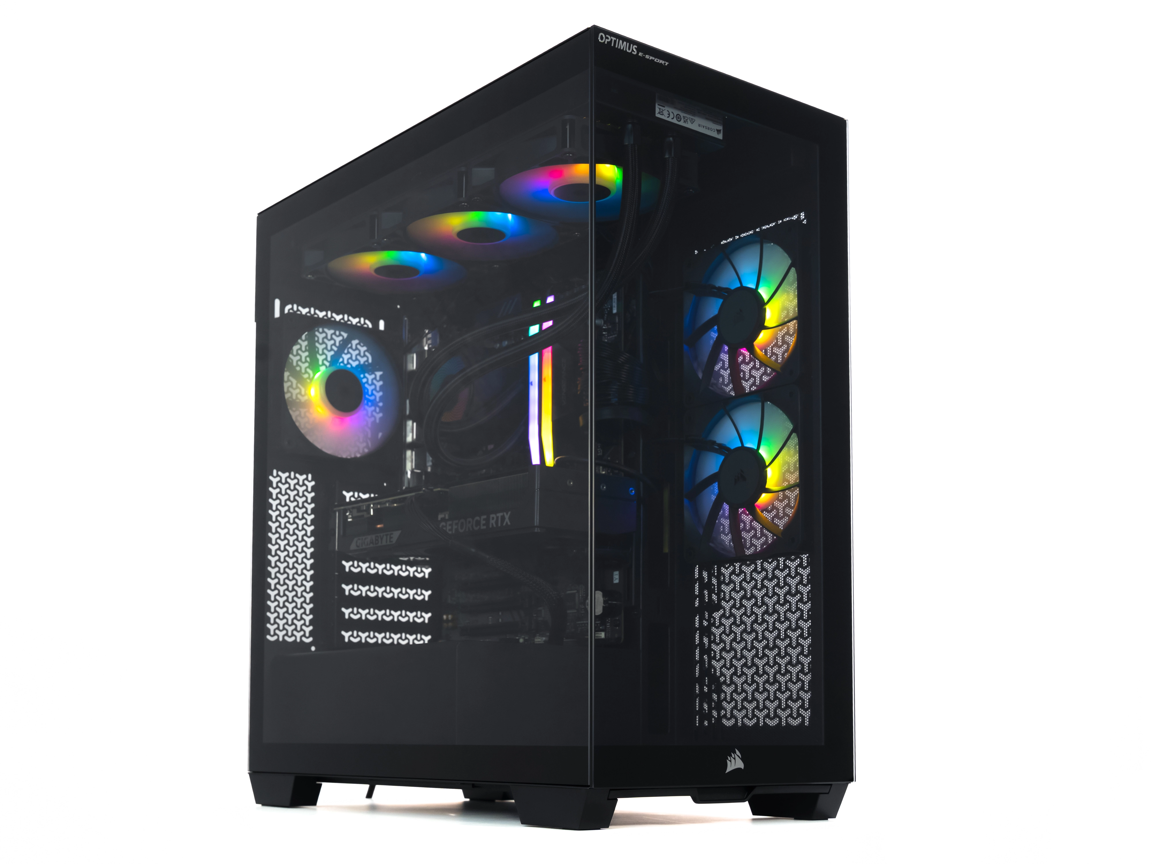 Komputer gamingowy Optimus E-Sport GB650T-CR1 R7 7800X3D 32GB RAM 2TB Dysk SSD RTX5070 Win11