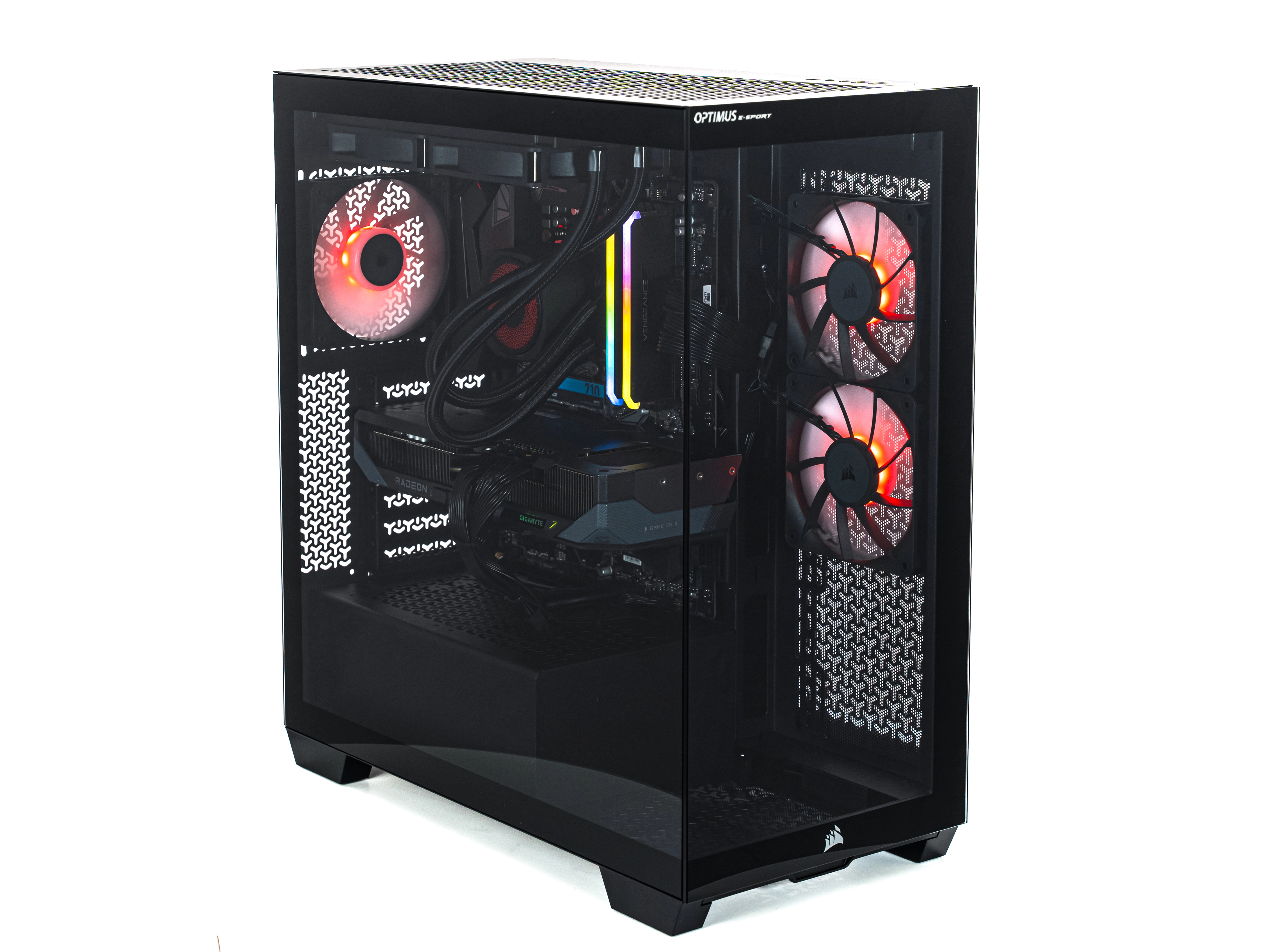Komputer gamingowy Optimus E-Sport GB550T-CR6 R7 5800X 16GB RAM 1TB Dysk SSD RX9070 Win11