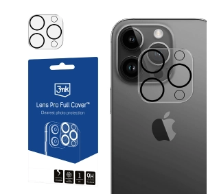 3mk Lens Pro Full Cover do iPhone 15 Pro / 15 Pro Max