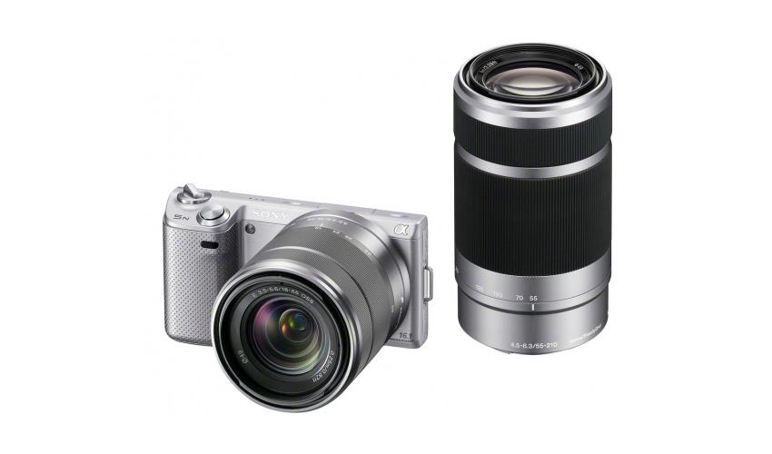 Sony NEX-5NY + 18-55 mm + 55-210 mm (srebrny)