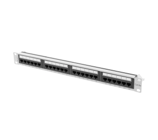 Lanberg PPUA-1024-S 24 PORT 1U 19" KAT.6A UTP Szary