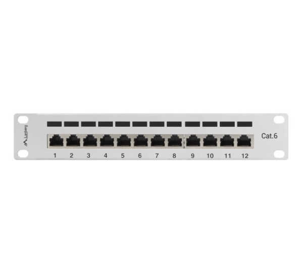 Lanberg PPF6-9012-S 12 PORT 1U 10" KAT.6 FTP Szary