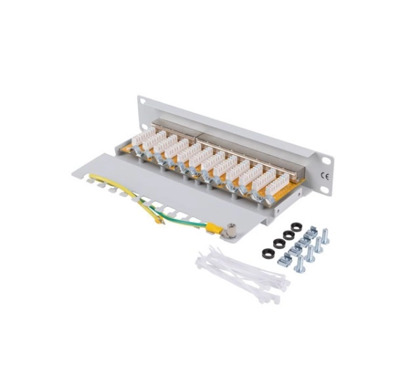 Lanberg PPF6-9012-S 12 PORT 1U 10" KAT.6 FTP Szary