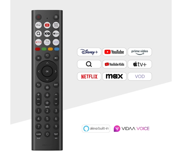 Hisense 75E8Q  75" ULED MiniLED 4K 144Hz Smart TV Funkcje AI Dolby Vision Dolby Atmos HDMI 2.1 DVB-T2 - Kup na Raty - RRSO 0%