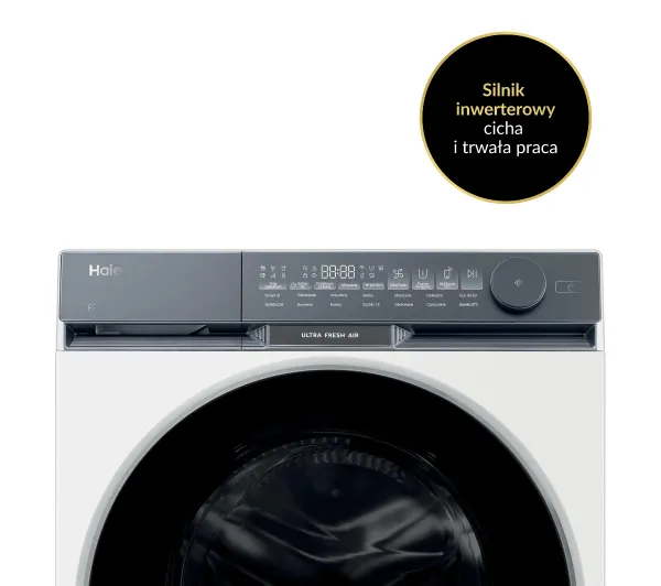 Haier HW130-B14387U-PL Funkcje AI 13kg 1400obr/min Zdalne sterowanie - TRZECI -55%, ALBO 5-TY ZA 1ZŁ - Kup na Raty - RRSO 0%