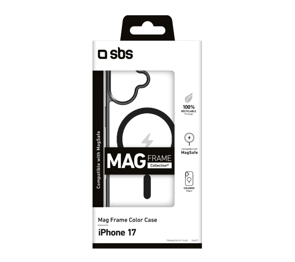 SBS Mag Frame do iPhone 17 Czarny