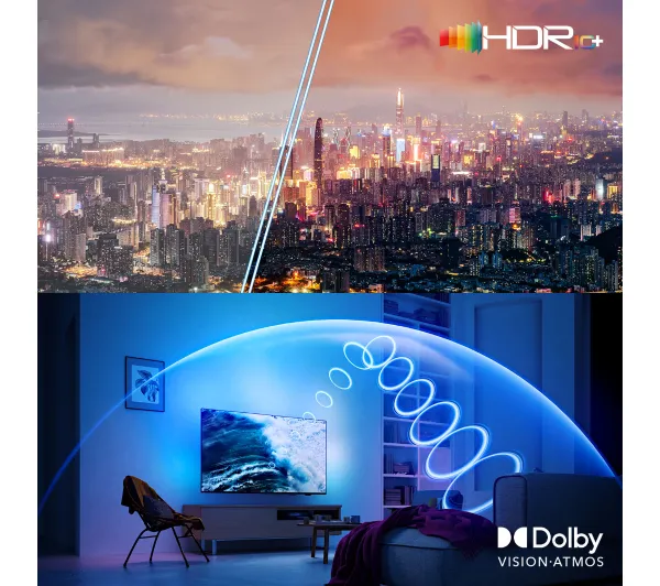 Philips 77OLED910/12 77" OLED 4K 144Hz Google TV Funkcje AI Ambilight Dolby Vision Dolby Atmos Dźwięk B&W HDMI 2.1 - Kup na Raty - RRSO 0%