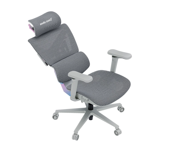 Anda Seat X-Air Pro XL Gamingowy do 120kg Tkanina Szaro-różowy - Kup na Raty - RRSO 0%