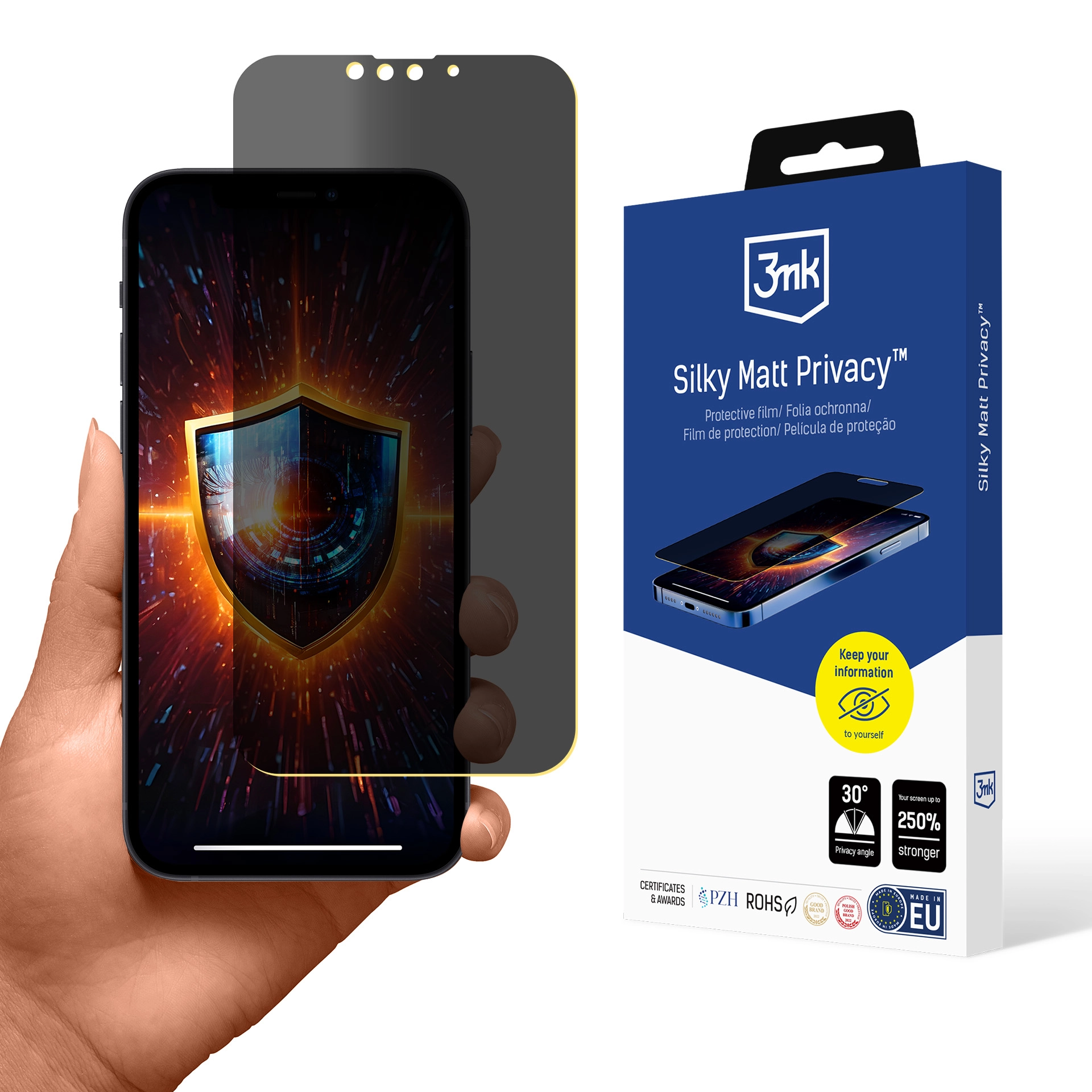 Folia ochronna 3mk Silky Matt Privacy do Apple iPhone 13/13 Pro
