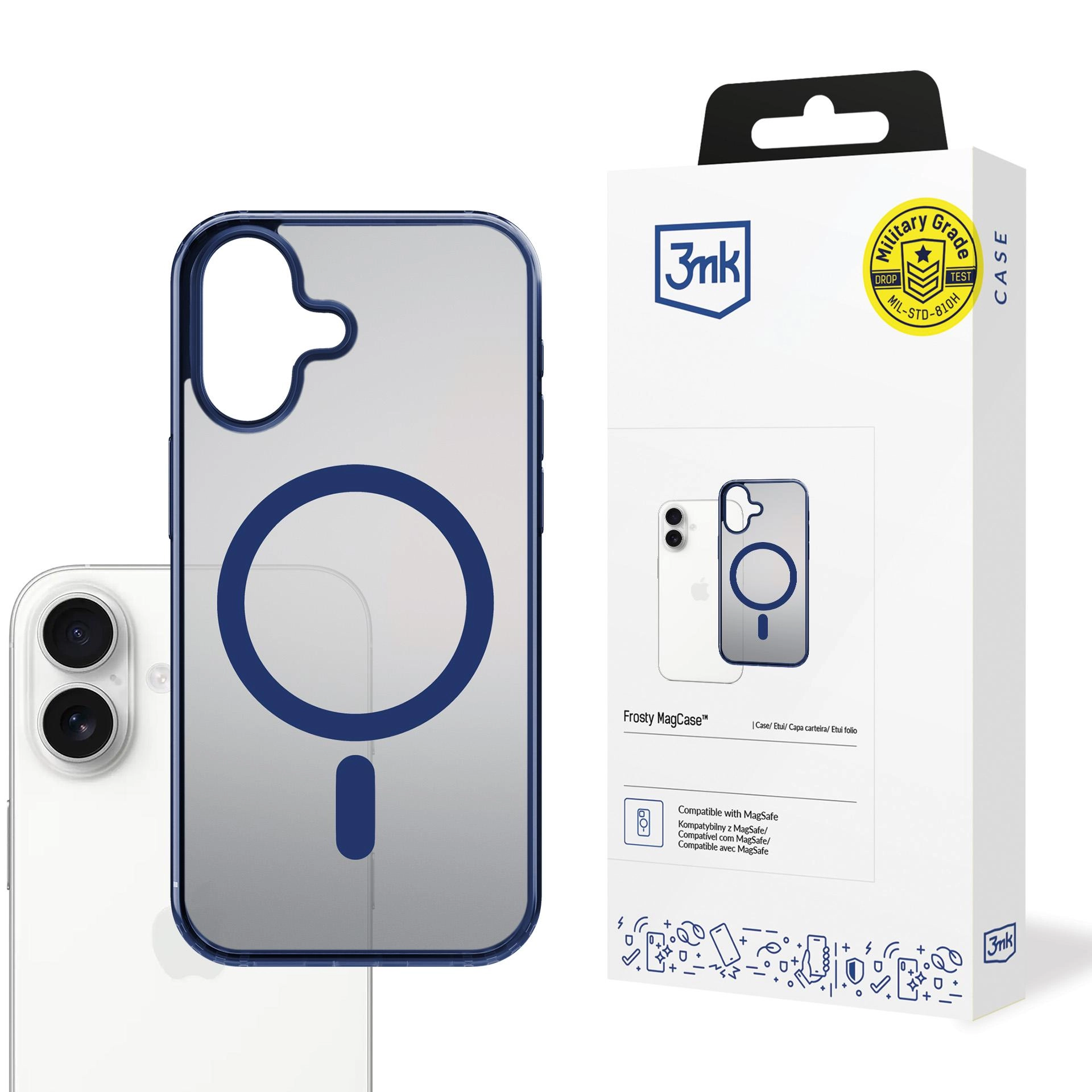 Etui 3mk Frosty MagCase Blue do Apple iPhone 17