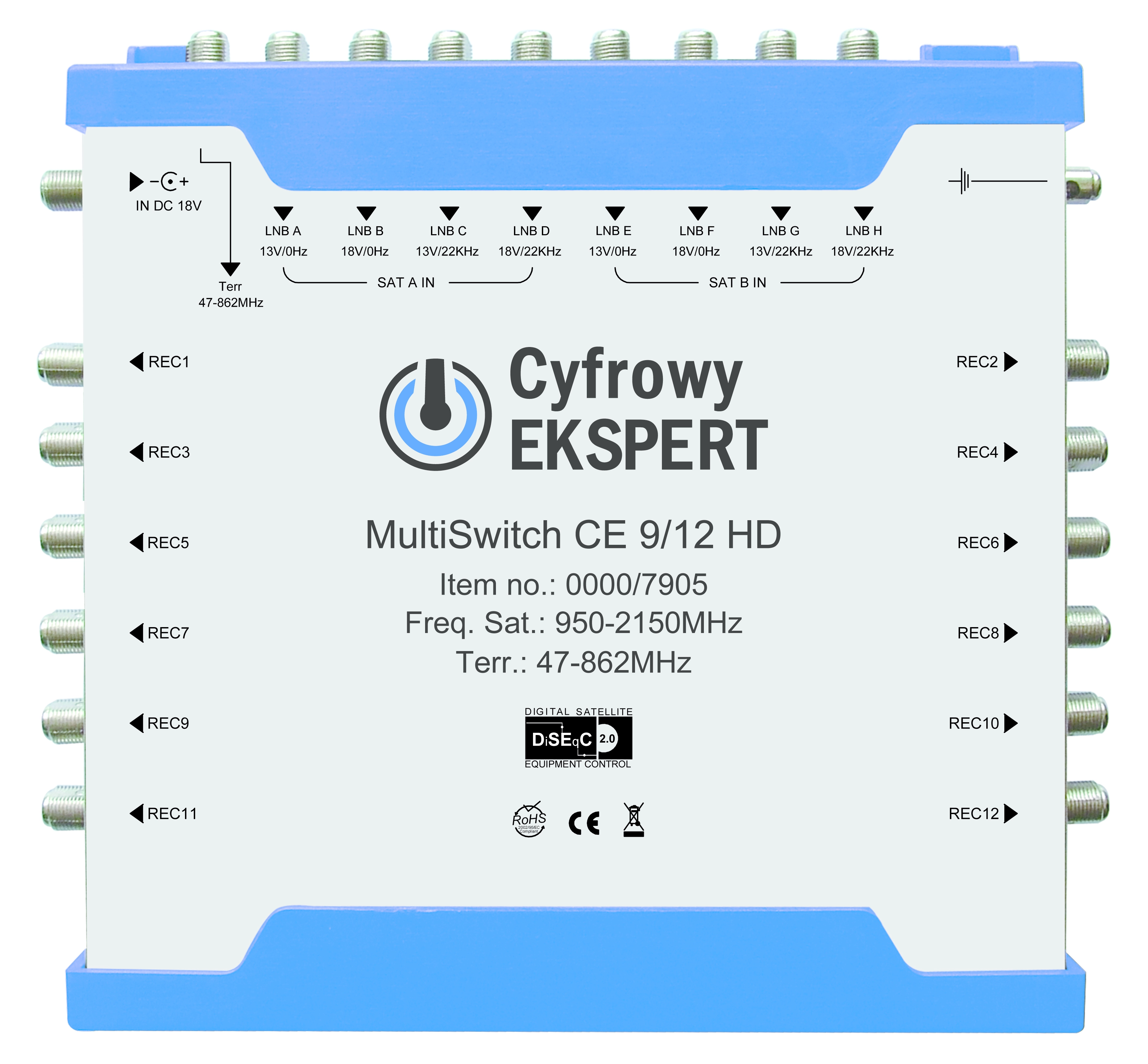 Rozdzielacz TechniSat Multiswitch CE 9/12 HD