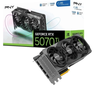 Karta graficzna PNY GeForce RTX 5070 Ti Overclocked Triple Fan 16GB GDDR7 256bit DLSS 4