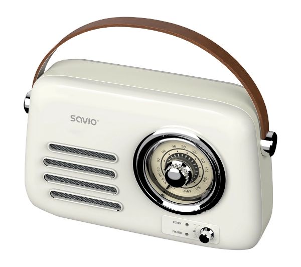 Savio RS-02  Przenośny akumulatorowy Biały 