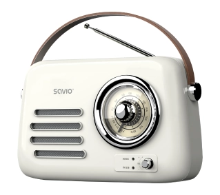 Savio RS-02  Przenośny akumulatorowy Biały 