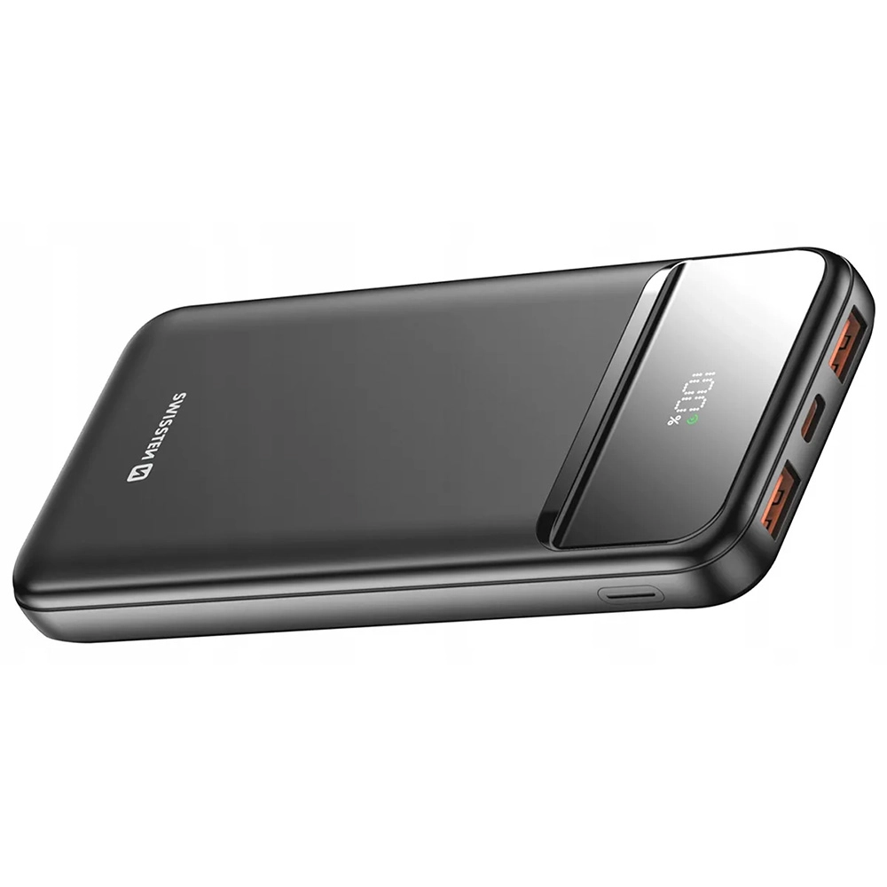 Powerbank Swissten 22013946 Power Line II 10000mAh 22.5W Czarny