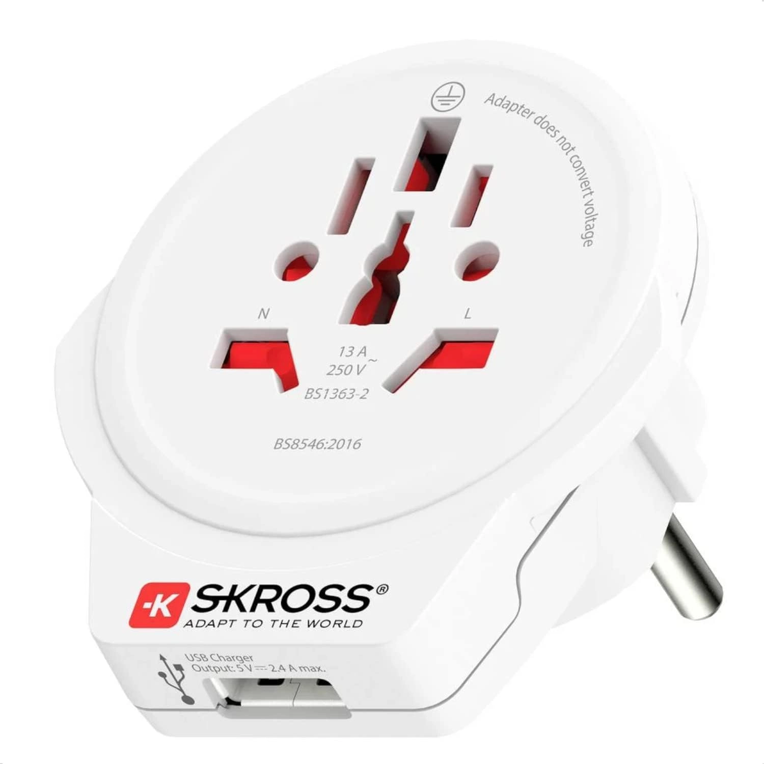 Adapter podróżny Skross 1.500266-E (Świat-Europa)
