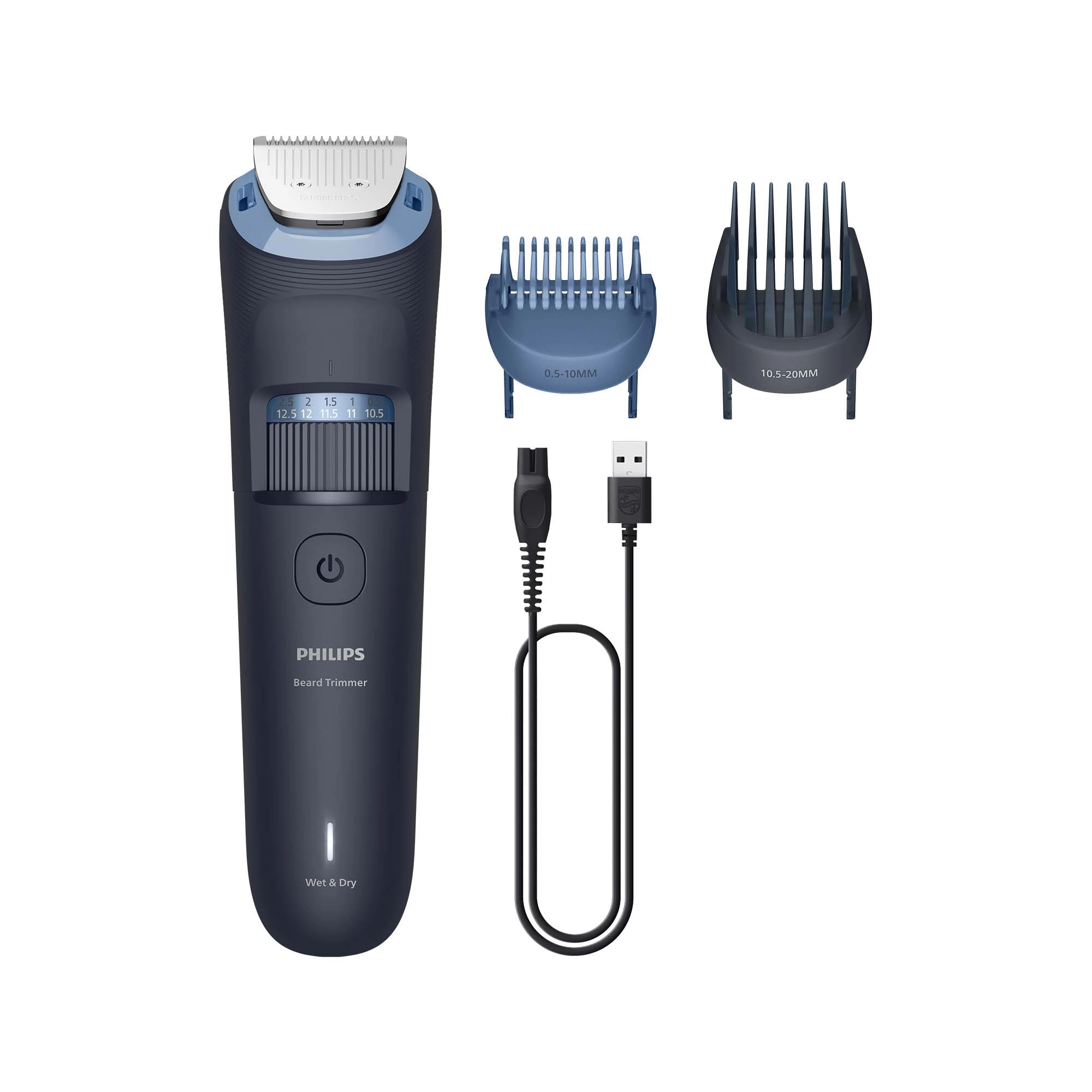 Trymer Philips Seria 3000 BT3665/15 2 nasadki 80min