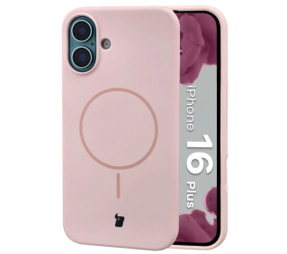 Bizon Soft z MagSafe do Apple iPhone 16 Plus Jasnoróżowy