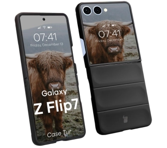 Etui Bizon Tur do Samsung Galaxy Z Flip7 Czarny