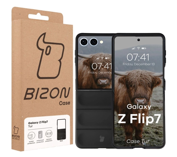 Bizon Tur do Samsung Galaxy Z Flip7 Czarny