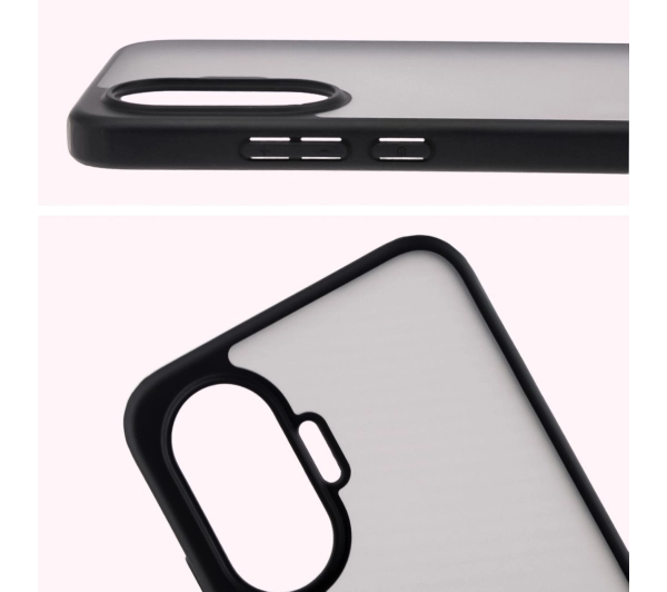 Bizon Angelo do Xiaomi POCO F7 Przydymione z czarną ramką