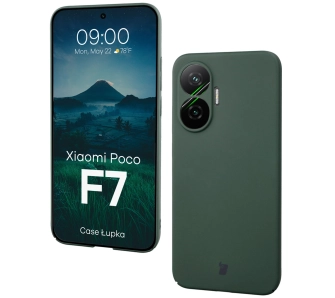 Etui Bizon Łupka do Xiaomi Poco F7 Zielony