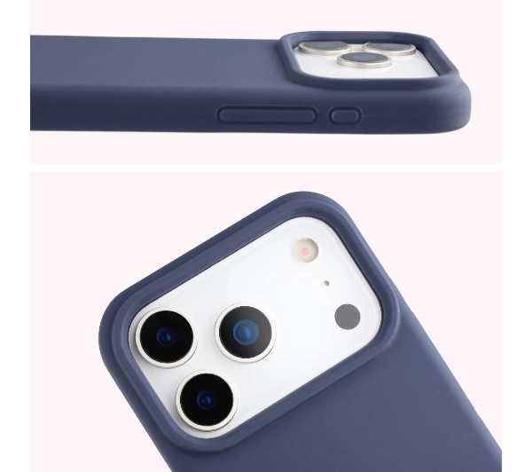 Bizon Silikonowe Soft do Apple iPhone 17 Pro Granatowy