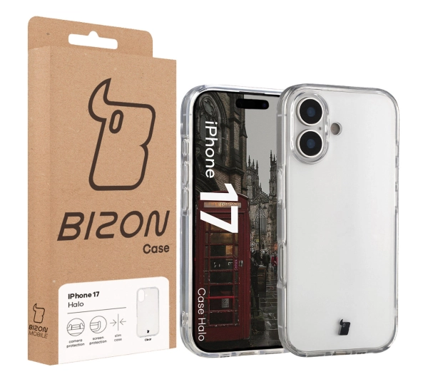 Bizon Halo do Apple iPhone 17 Przezroczysty