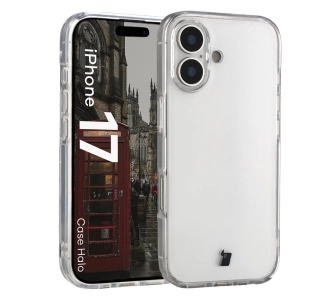 Etui Bizon Halo do Apple iPhone 17 Przezroczysty