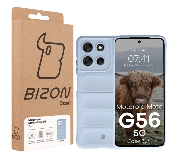 Bizon Tur do Motorola Moto G56 5G Jasnoniebieski