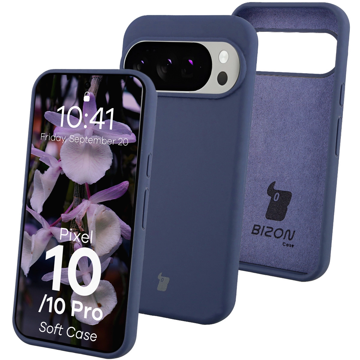 Etui Bizon Soft do Google Pixel 10 / Google Pixel 10 Pro Granatowy