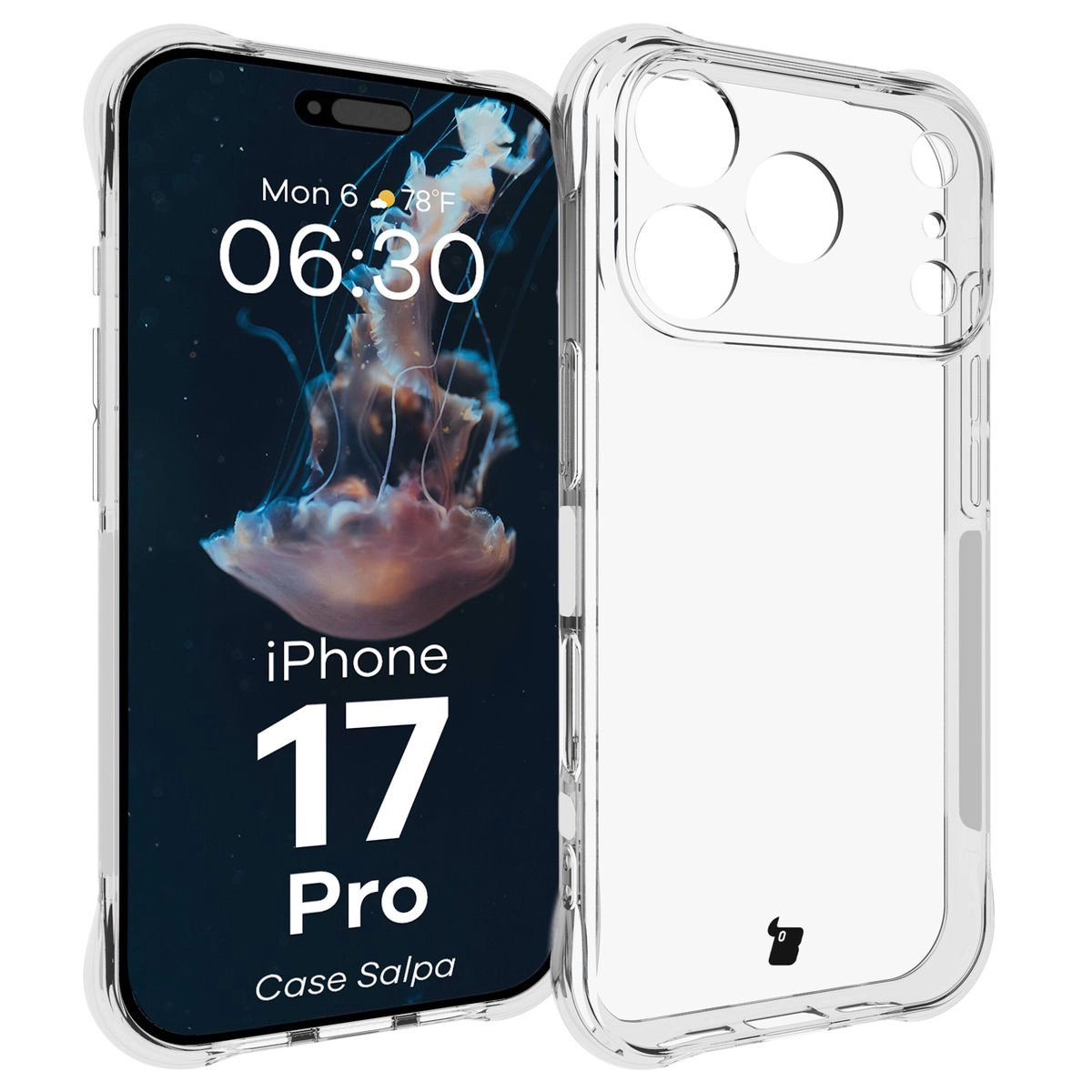 Etui Bizon Salpa do Apple iPhone 17 Pro Przezroczysty
